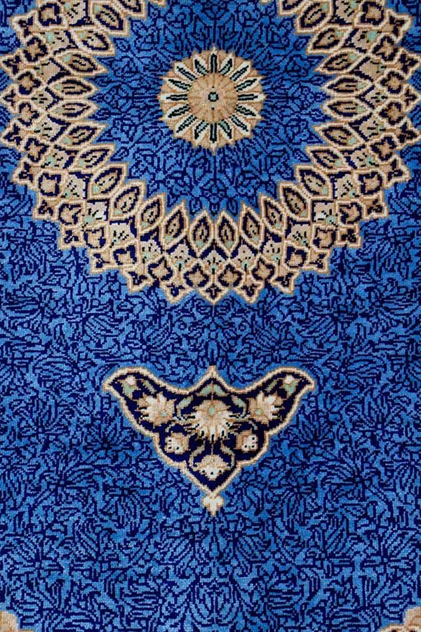 楽天市場】ペルシャ絨毯 シルク クム産 アミニ工房 約58cm x 88cm 玄関