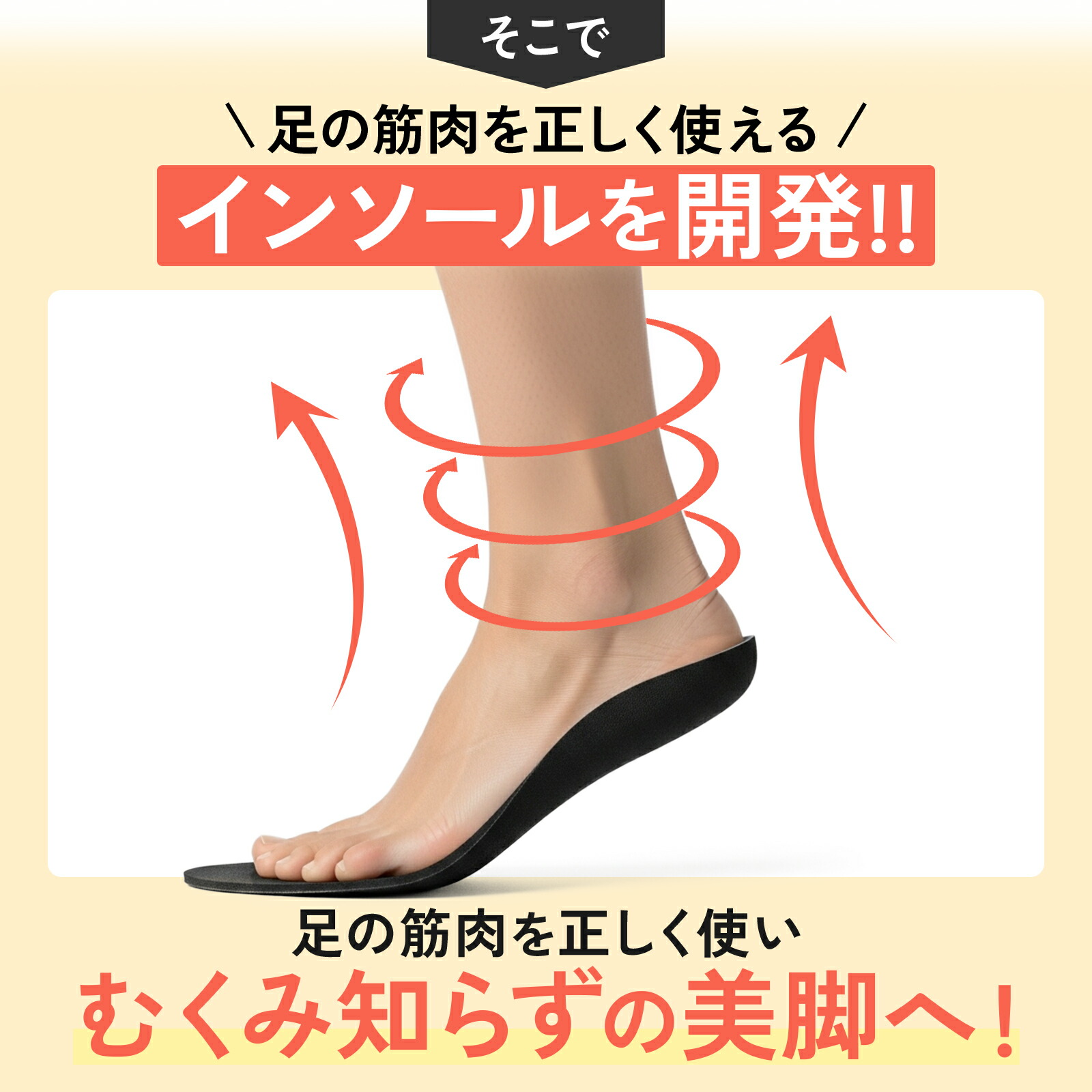 楽天市場】【2足セット】 ウォーキュット 【美脚サポートインソール