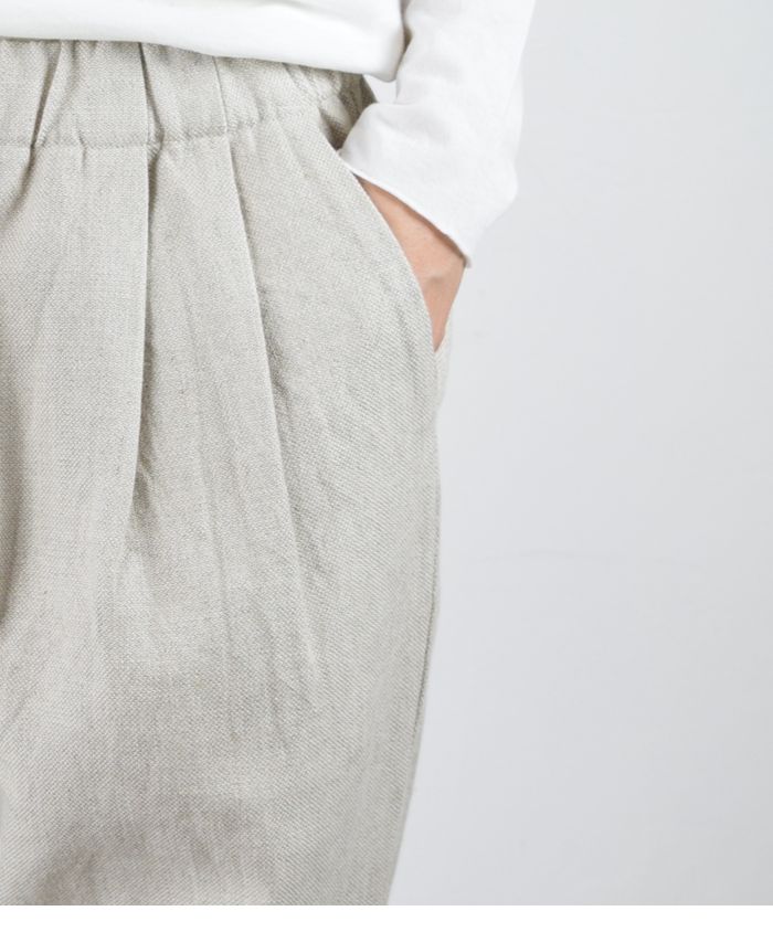 楽天市場】evam eva(エヴァムエヴァ)linen cotton tuck pants