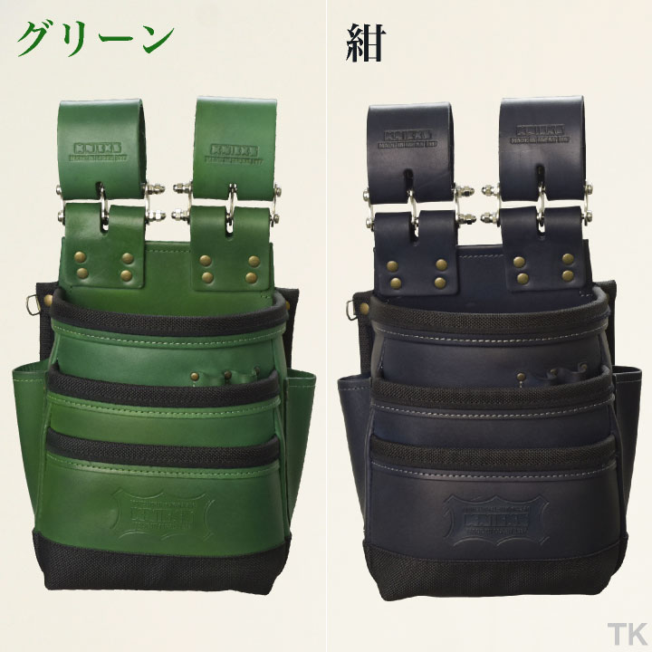 楽天市場】[即日出荷] KNICKS ニックス 総ヌメ革使用3段腰袋 [バリ