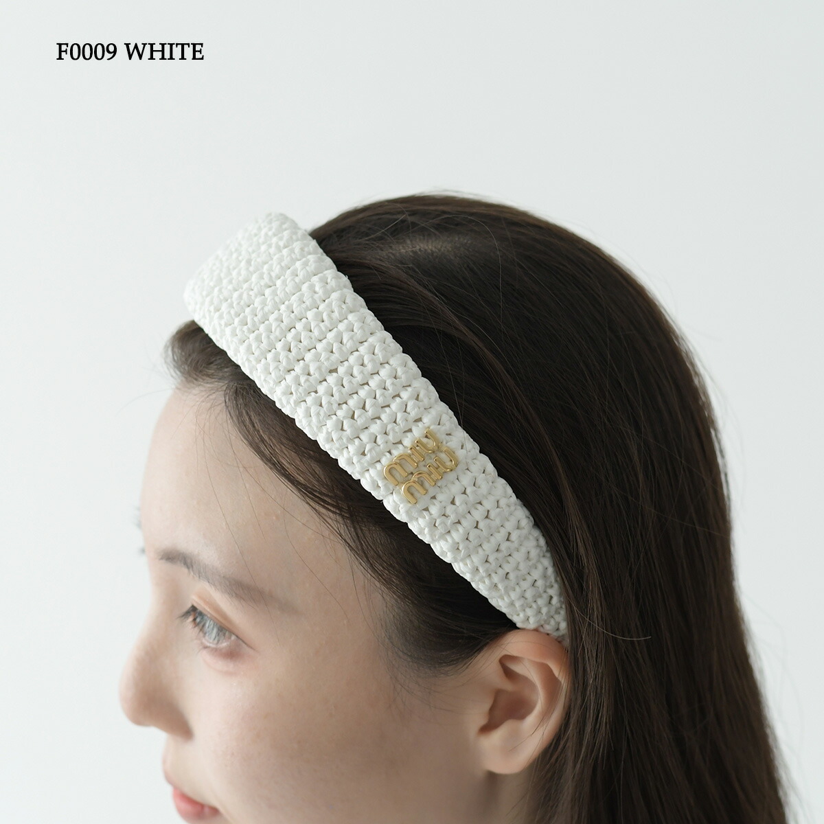 楽天市場】MIU MIU ミュウミュウ ヘアアクセサリー カチューシャ