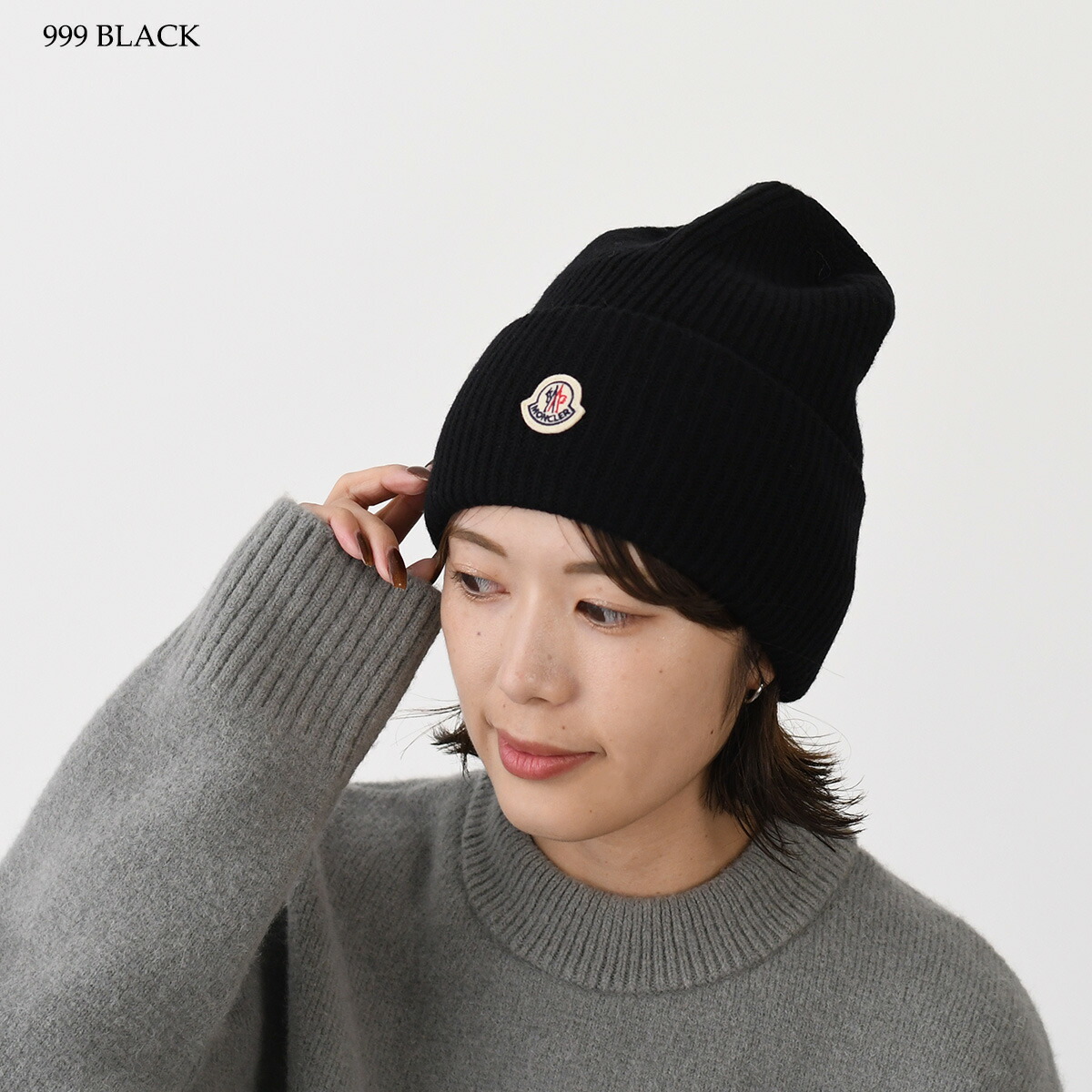 楽天市場】MONCLER モンクレール ニット帽 ニットキャップ ビーニー