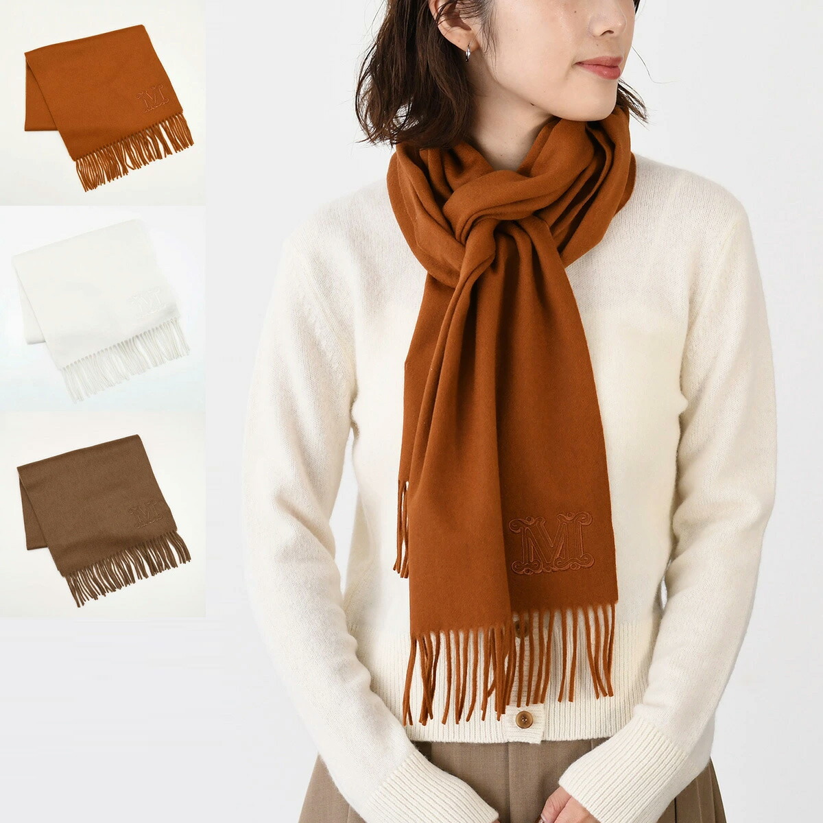 ⭐︎【美品】MaxMara（マックスマーラ）キャメル ショール ストール⭐︎ ◇マックスマーラ最高級ライン◇美品◇テディベアファーストール