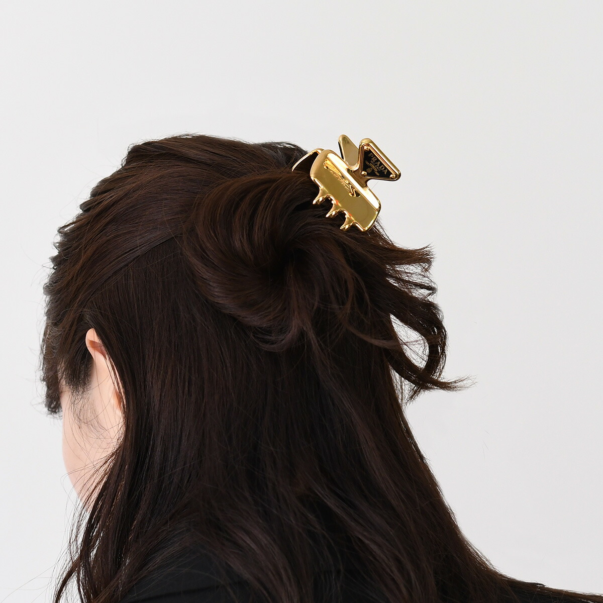 楽天市場】PRADA プラダ ヘアアクセサリー メタル ヘアクリップ 1IF087