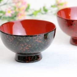 楽天市場】【送料無料】小林漆器 津軽塗 夫婦汁椀・箸セット（桐箱入