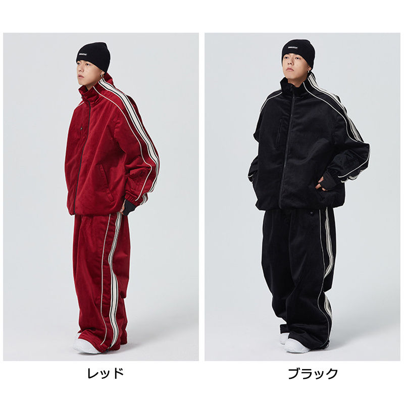 楽天市場】送料無料 スノーボードウェア 上下セット セットアップ 無地