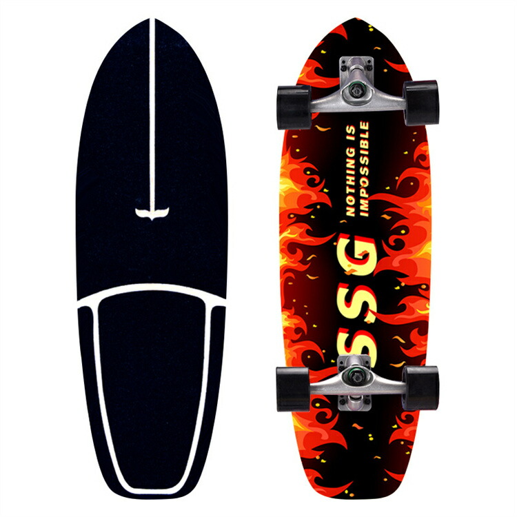 楽天市場】送料無料 CX4PU サーフスケート スケートボード