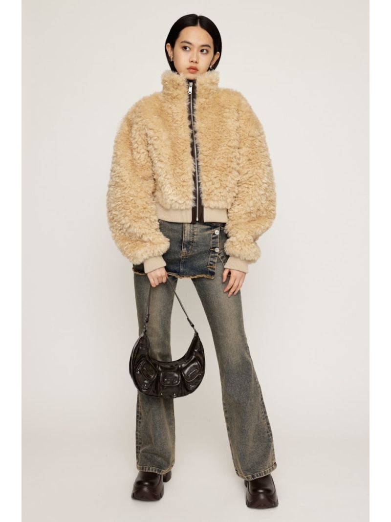 楽天市場】CURLY BOA CROP ブルゾン SLY スライ ジャケット・アウター