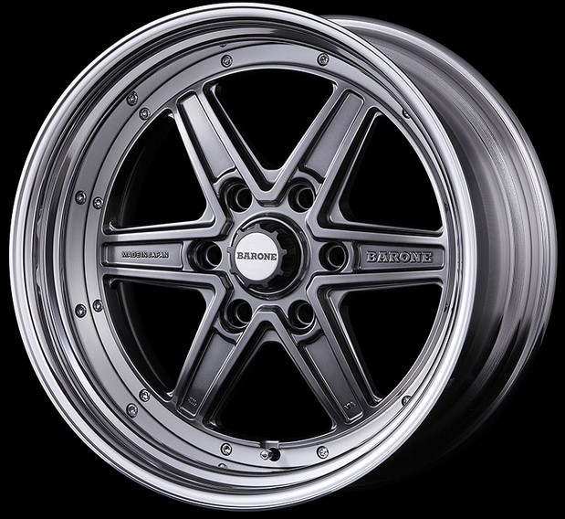 楽天市場】ファブレス ヴァローネMK-6 2P ハイパーブラック 19インチ