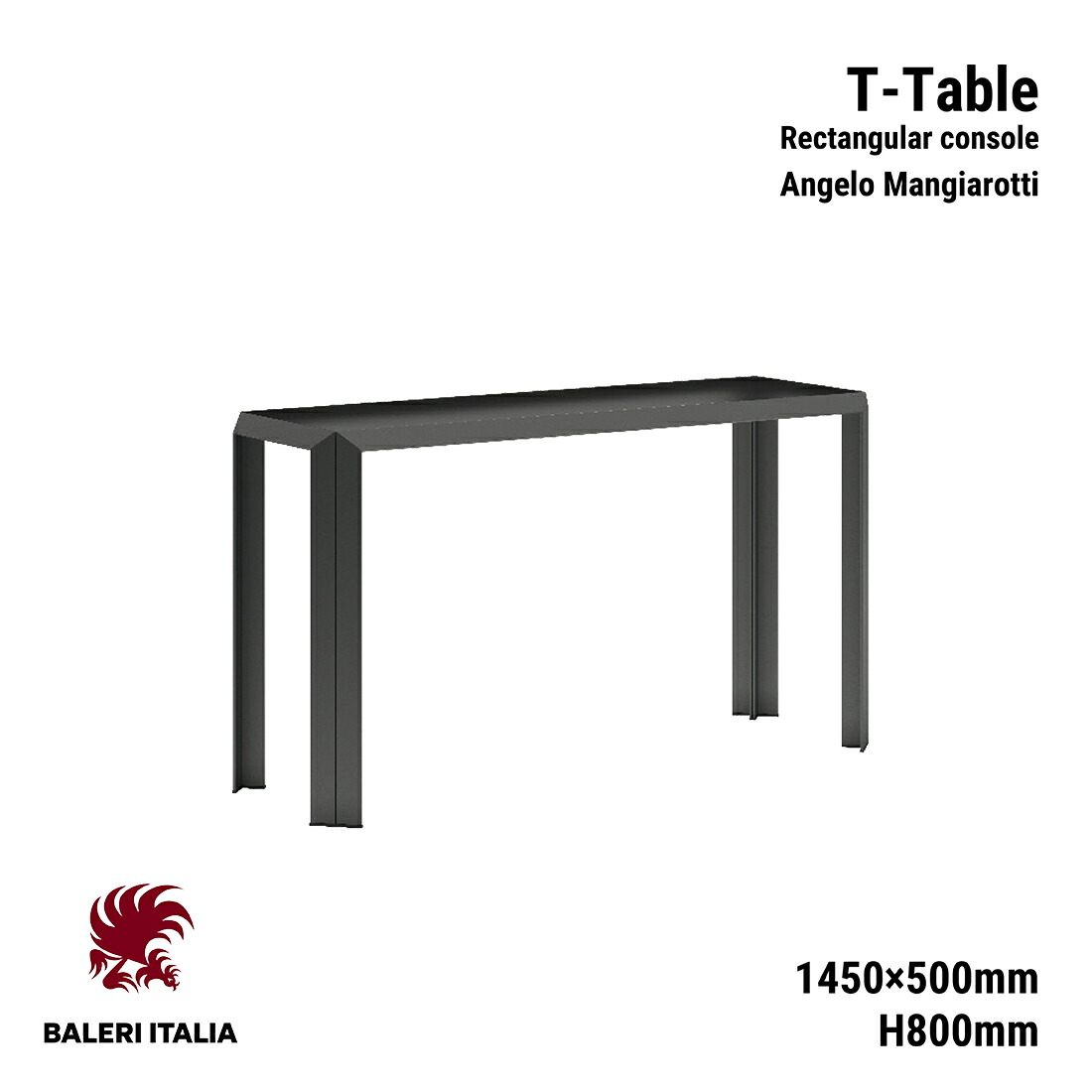 楽天市場】Baleri Italia バレリ イタリア T-Table T-テーブル 1450