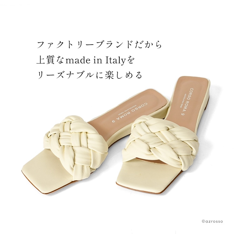 楽天市場】イタリア製 フラット サンダル レディース ぺたんこ 歩き