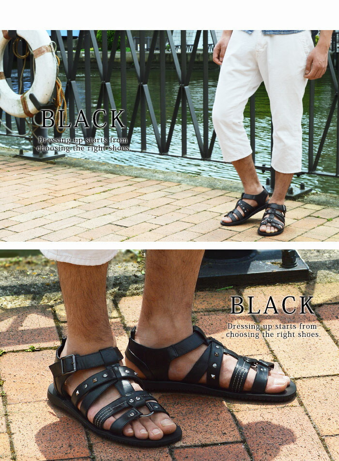 楽天市場】【送料無料】サンダル メンズ グラディエーターサンダル
