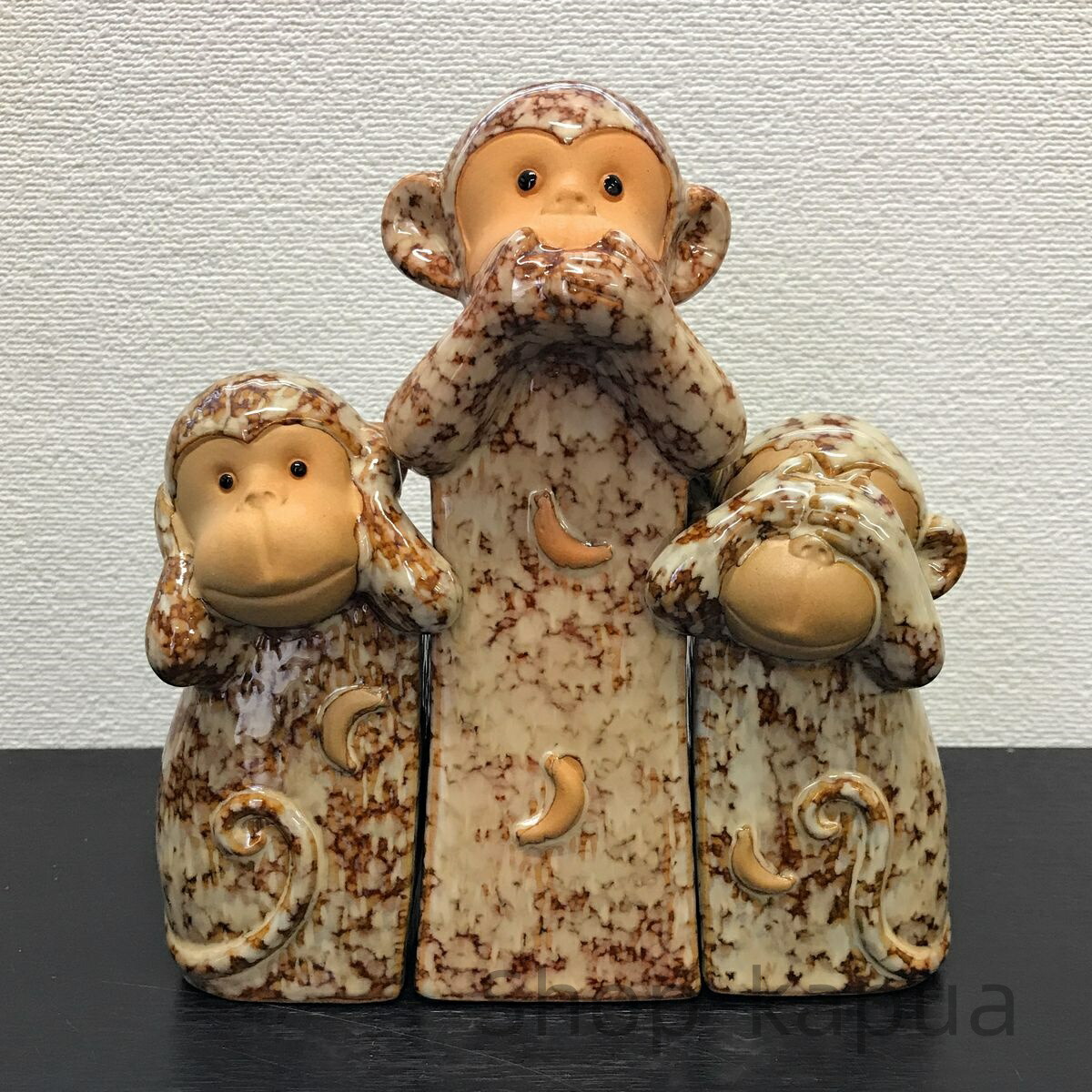 希少 レア 深川製磁 猿 サル 置物 フィギュリン 陶器製 希少 レア 深川