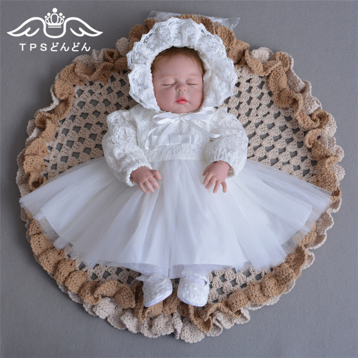 楽天市場】ベビードレス 新生児 退院 女の子 チュールワンピース 長袖