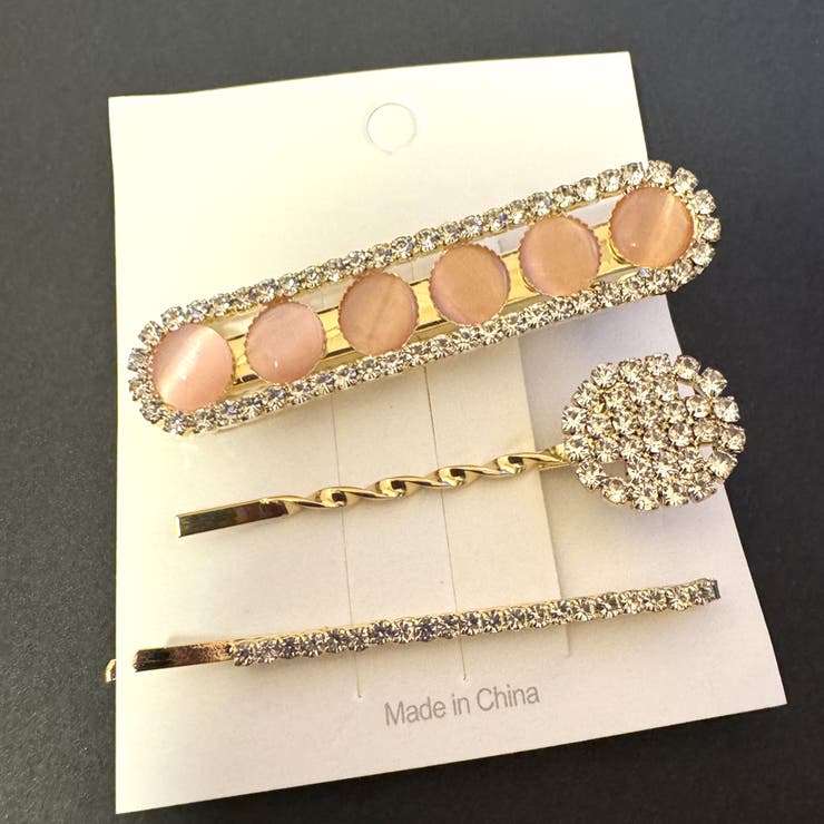 楽天市場】shoppinggo ヘアピンセット 3点セット ヘアクリップ