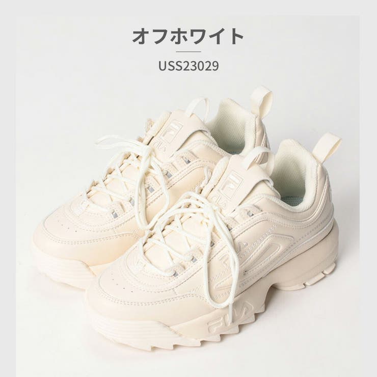 楽天市場】つるや FILA スニーカー レディース ディスラプター II