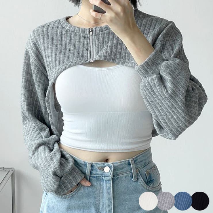 楽天市場】VIVID LADY ジップアップクロップド丈ボレロtシャツ Y2K