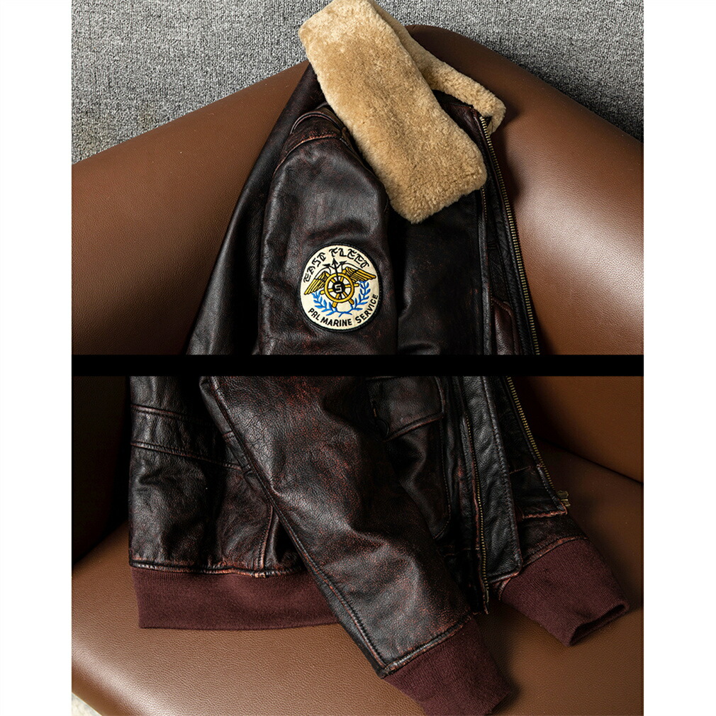 楽天市場】メンズ レザージャケット ブラウン ライダースジャケット