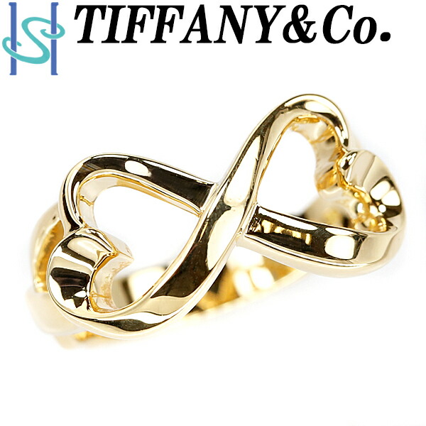 楽天市場】☆4/25 ティファニー ダブルラビングハート リング K18YG