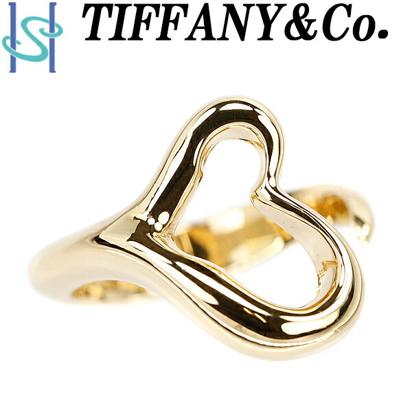 楽天市場】☆6/7 ティファニー オープンハート リング K18YG エルサ