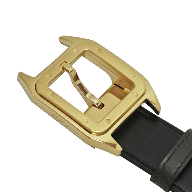楽天市場】カルティエ ベルトリバーシブル ブラック×ブラウン×ゴールド