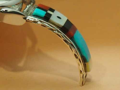 楽天市場】インディアンジュエリー・ズニ族 サンフェイスインレイ