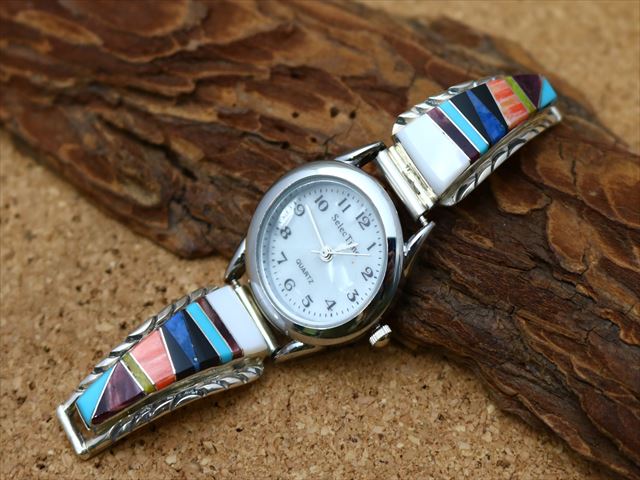 楽天市場】インディアンジュエリー ナバホ族 マルチ インレイ カラフル