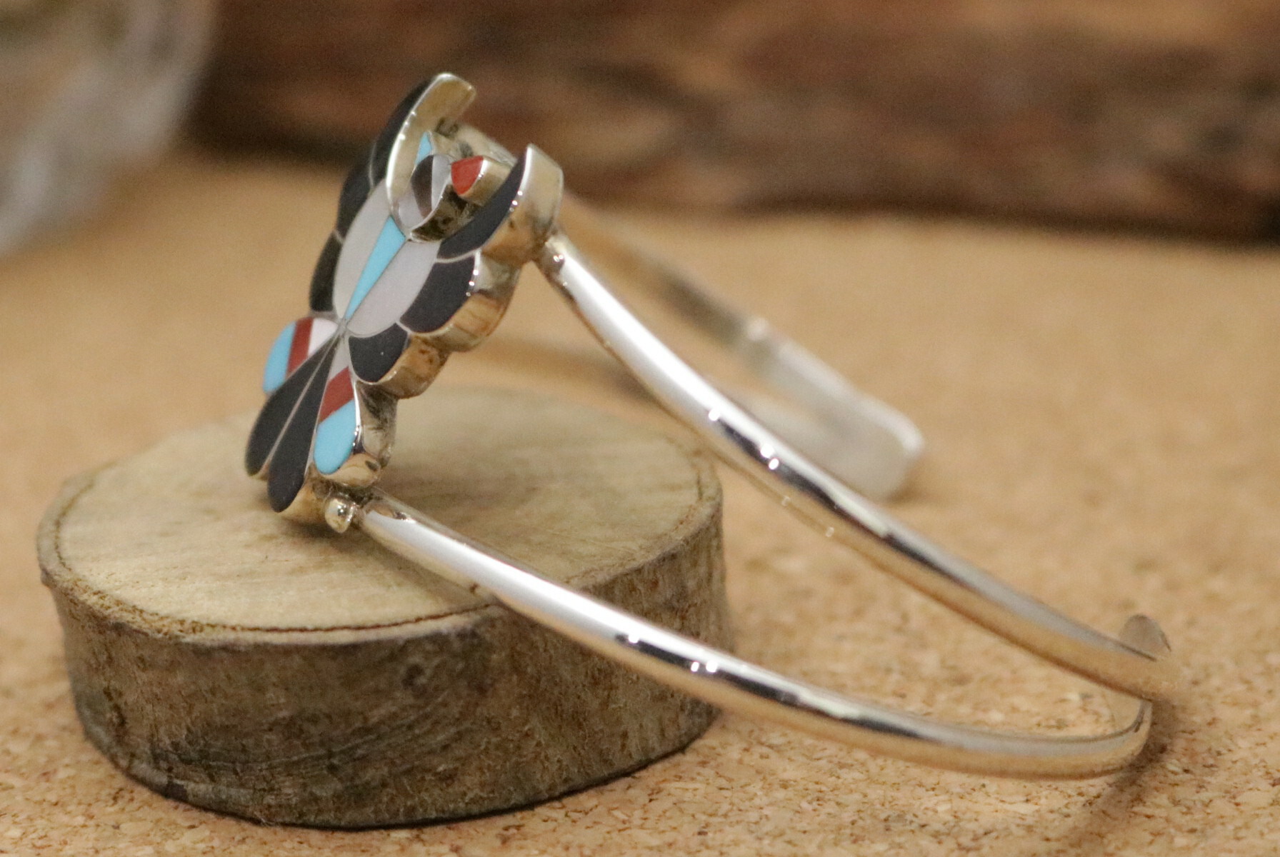 楽天市場】インディアンジュエリー・ズニ族 サンダーバード インレイ