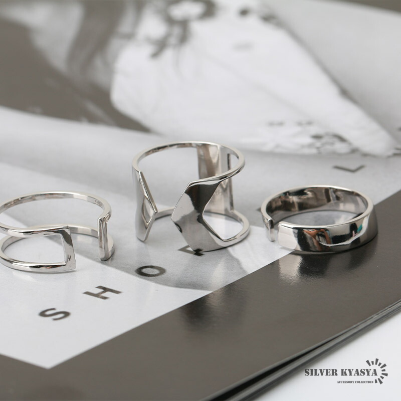 K10金 x シルバー925 デザインリング 13号 指輪 銀 K10金 x シルバー
