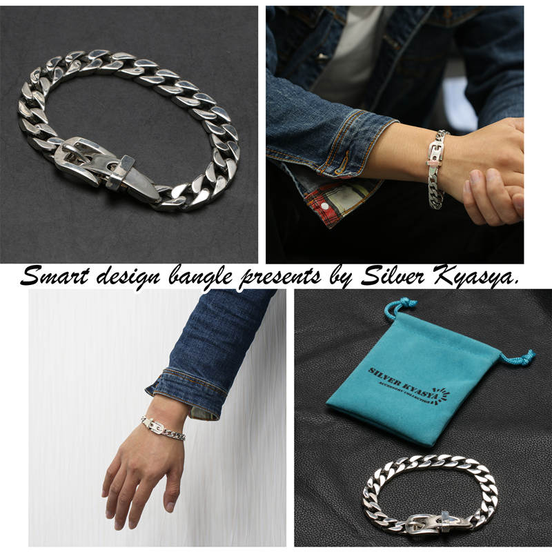 楽天市場】シルバー925 喜平 チェーン ブレスレット きへい ベルト