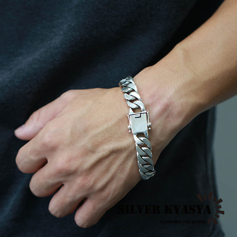 楽天市場】シルバー925 喜平ブレスレット シルバー喜平チェーン 太め