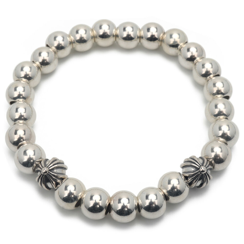 楽天市場】シルバー925 数珠ブレスレット メンズブレスレット クロス