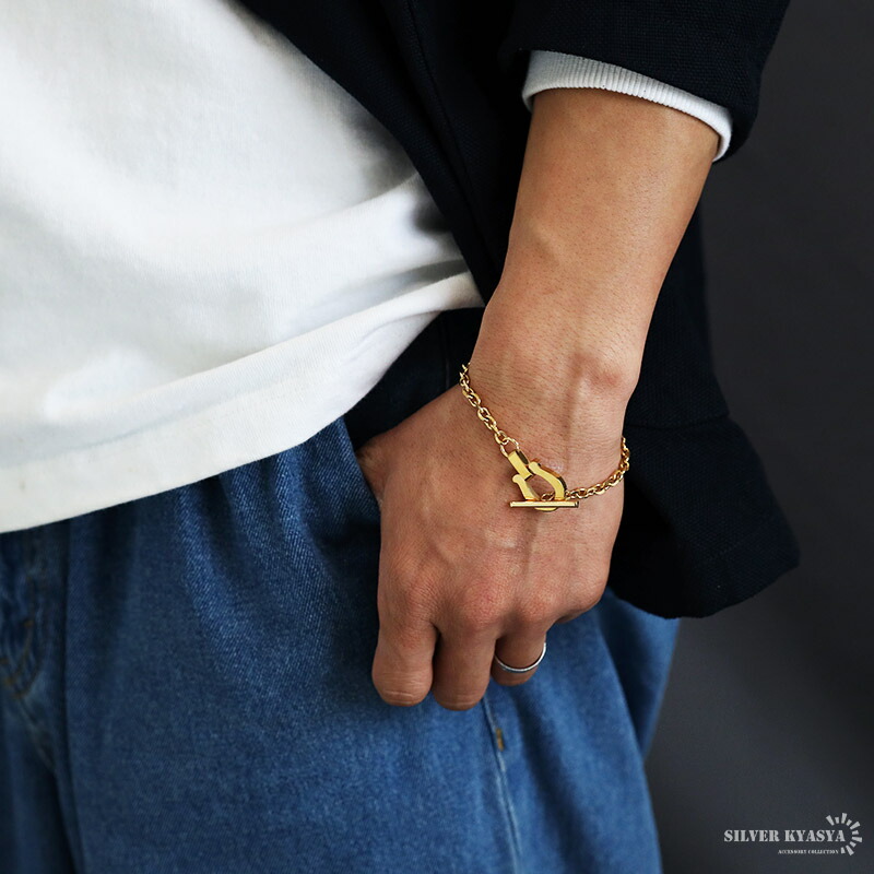 楽天市場】ホースシューブレスレット ステンレス チェーンブレスレット