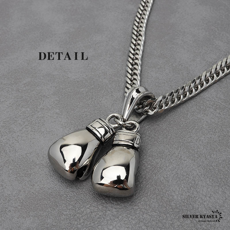 楽天市場】ボクシングネックレス ダブルグローブ ダブル喜平ネックレス