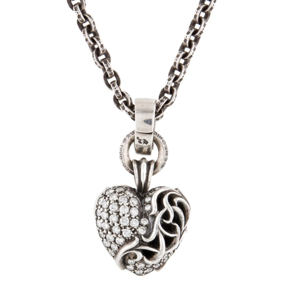楽天市場】クロムハーツ ラージハート ペンダント パヴェダイヤモンド