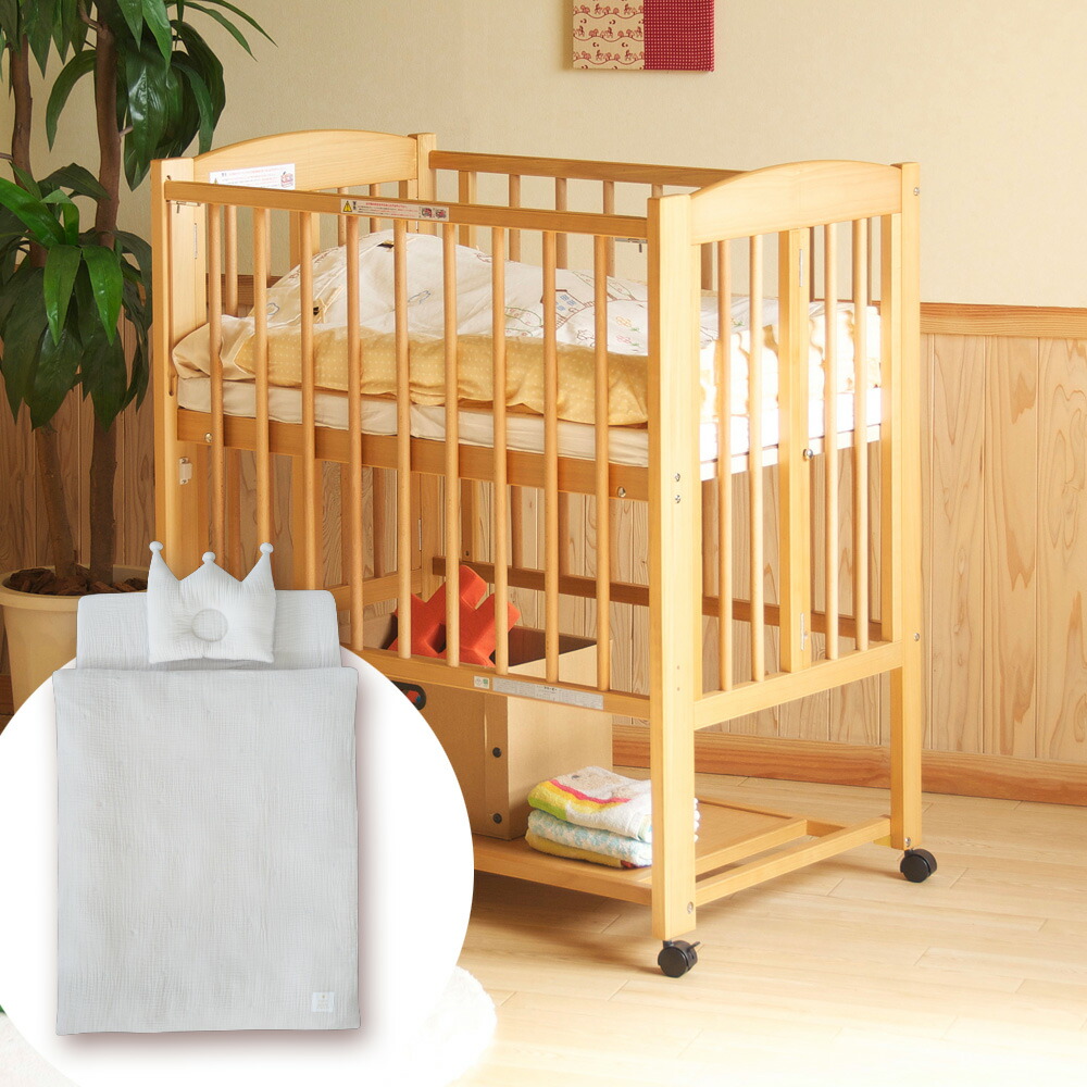 楽天市場】日本製 ベビーベッド 「ミニ ワンタッチハイベッド プチ