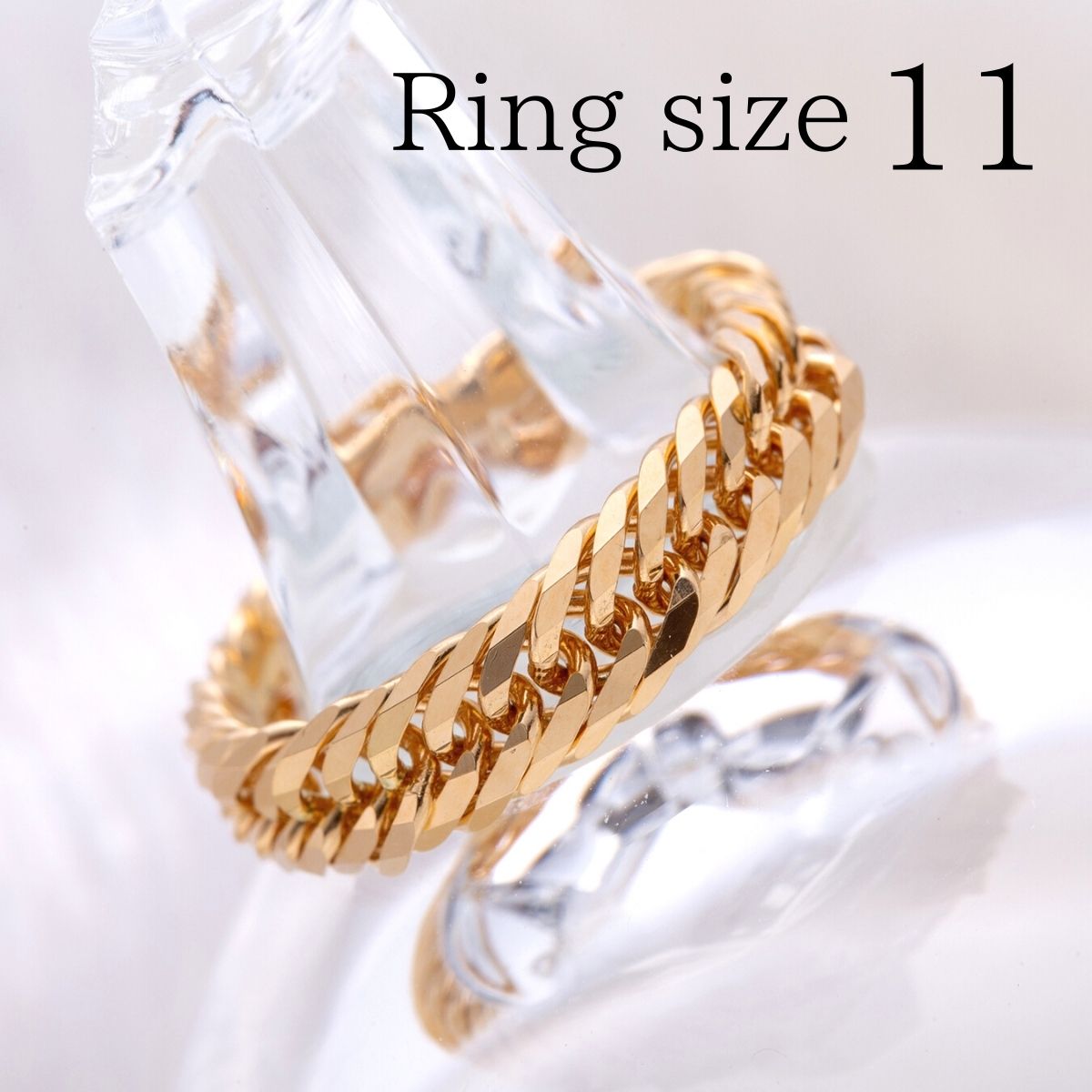 楽天市場】18金 喜平 リング チェーンリング 12面 トリプル喜平 指輪