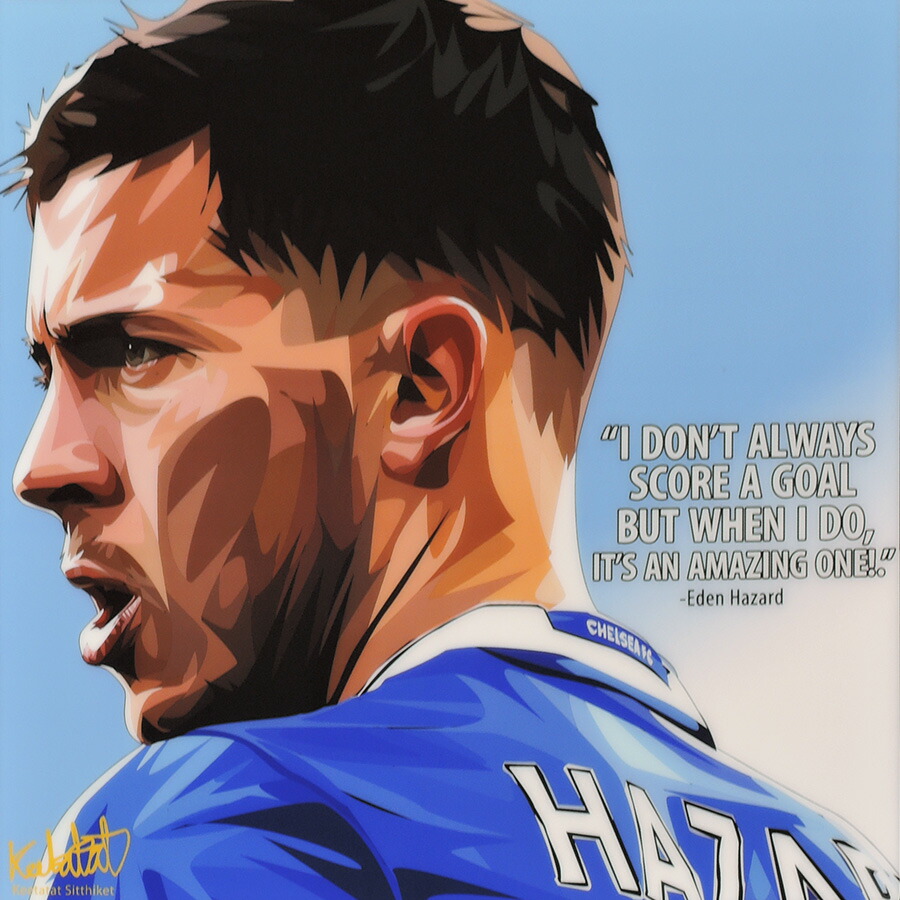 楽天市場】ポップアートフレーム Eden Hazard エデン・アザール