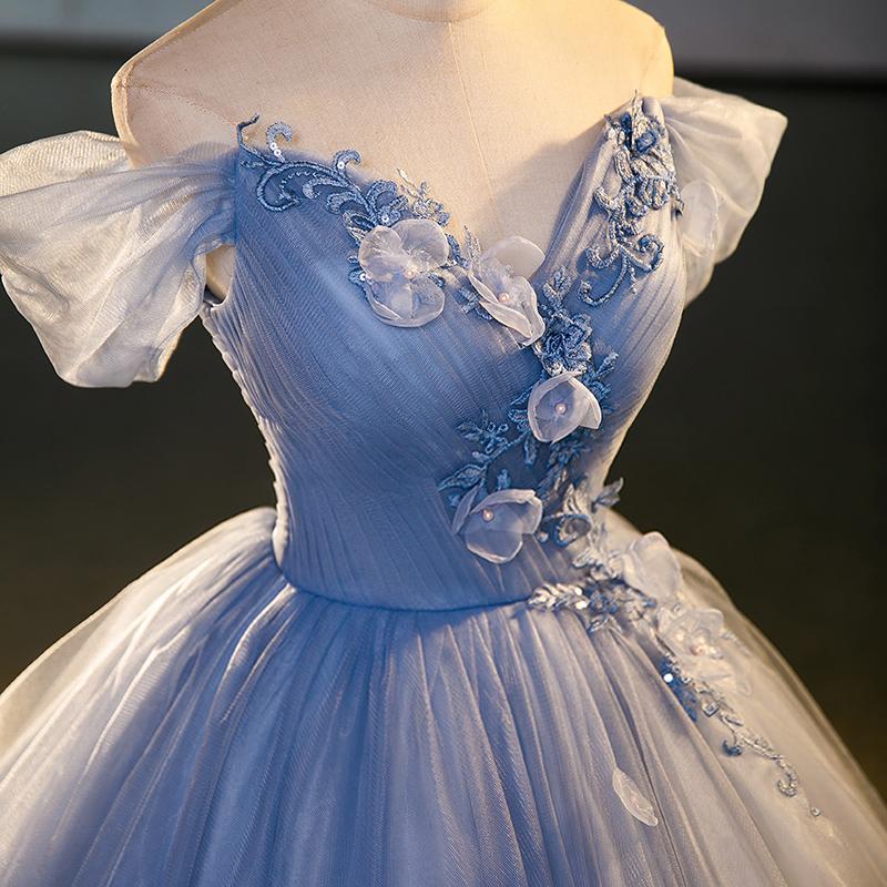 ふ*ゎ様 【お値下げ中‼️】ドレス ウエディング 水色 文化祭 卒業式 ふ