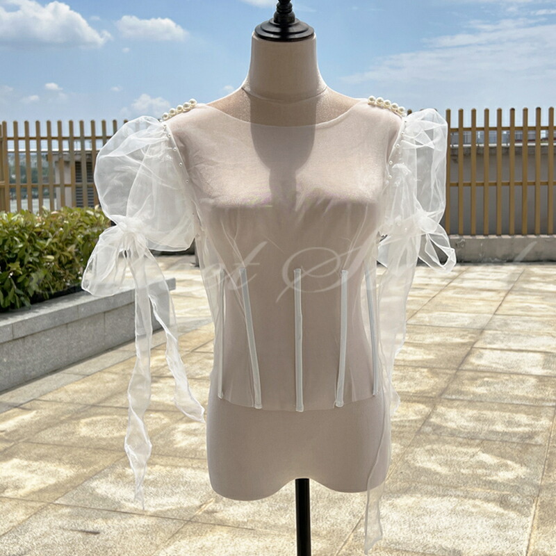 楽天市場】ドレスアレンジ ウェディングボレロ パーティーボレロ