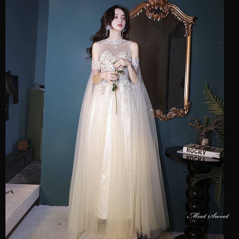 楽天市場】カラードレス ロングドレス パーティードレス 発表会 演奏会