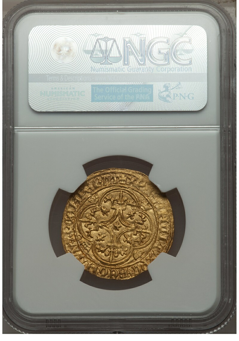 楽天市場】【 NGC鑑定 MS63 】 フランス シャルル6世 エキュ金貨 1380