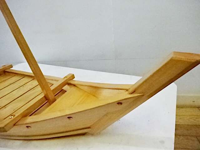 楽天市場】【中古】 お刺身用 盛舟 全長80cm / 木製 料理舟 盛り舟 船