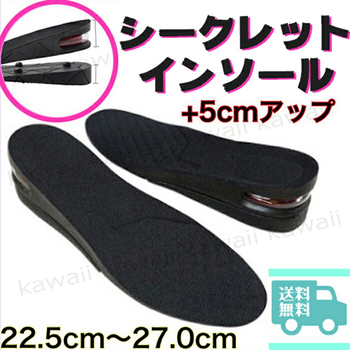 楽天市場】インヒール インソール かかと 厚底 シークレットインソール