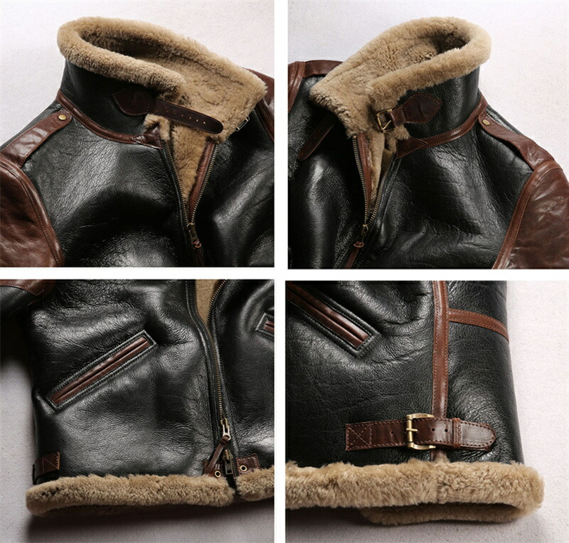 楽天市場】ムートンジャケット ムートコート B6フライトジャケット 革