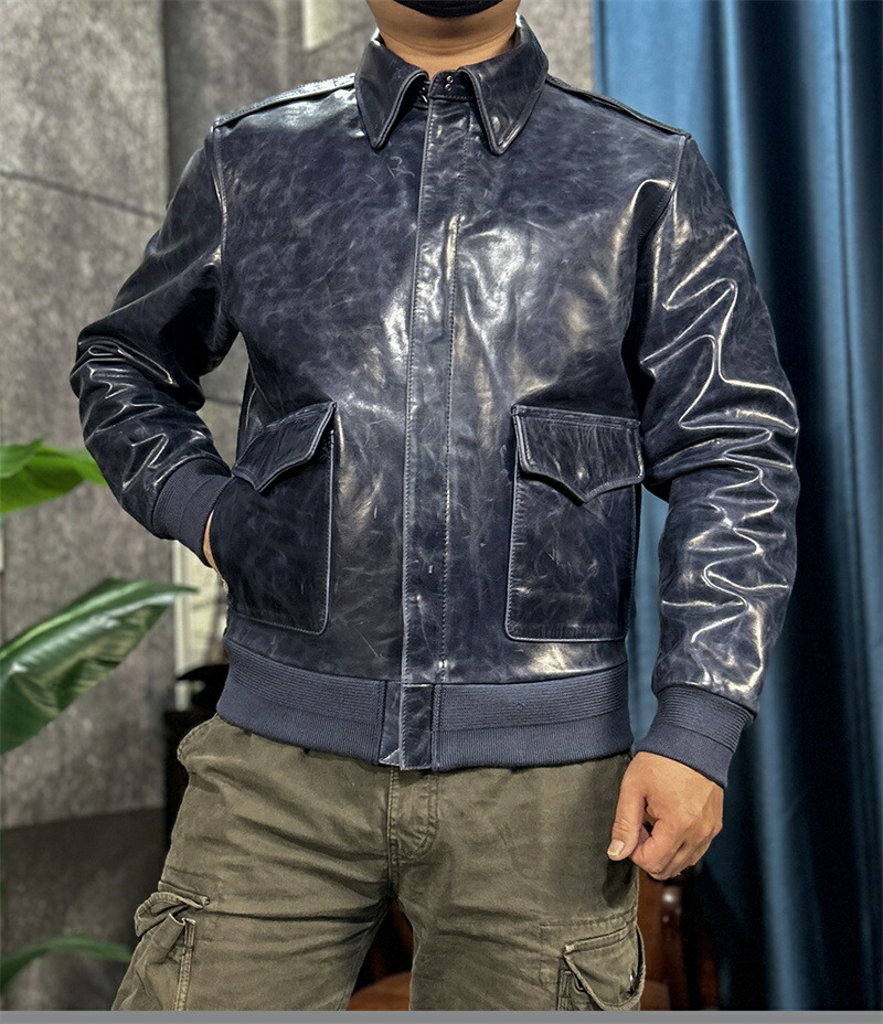 楽天市場】A-2フライトジャケット 本革ジャケット 革ジャン ワックス