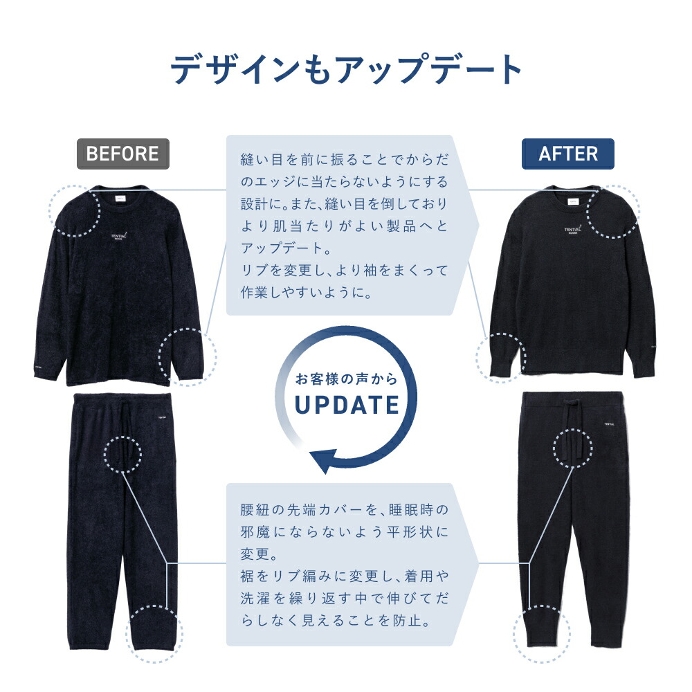 楽天市場】【TENTIAL 公式】BAKUNE ソフトニット リカバリーウェア