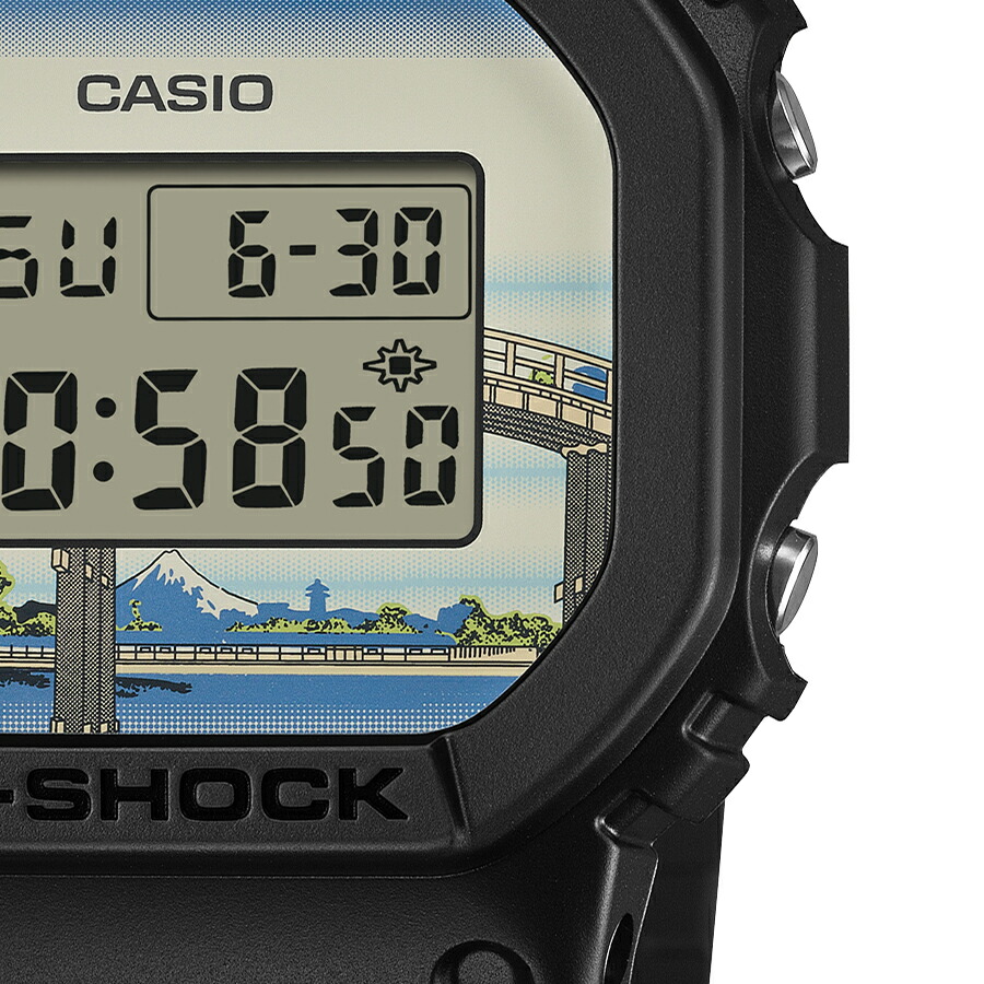 楽天市場】G-SHOCK 葛飾北斎 深川万年橋下 DW-5600KHFM25-1JR メンズ