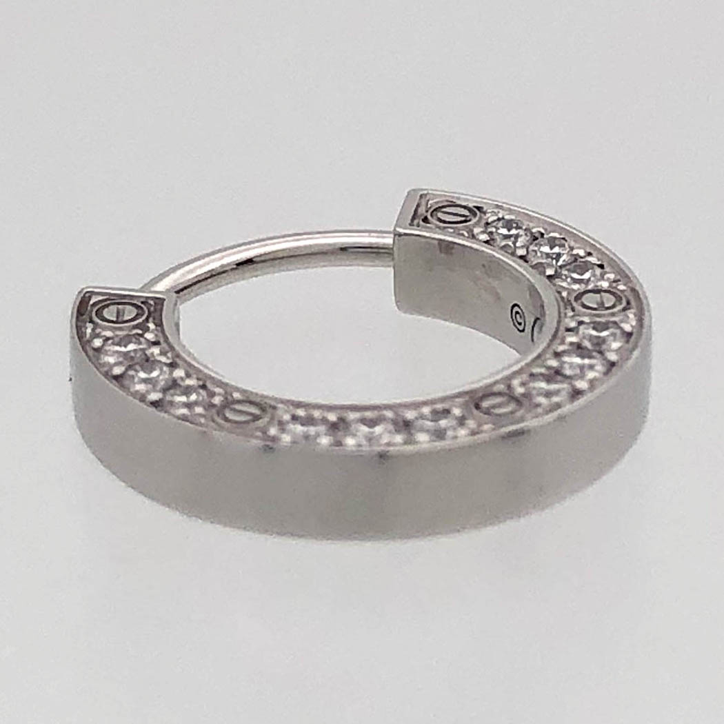 楽天市場】カルティエ□ ラブシングルイヤリング ピアス 片耳用 750 WG