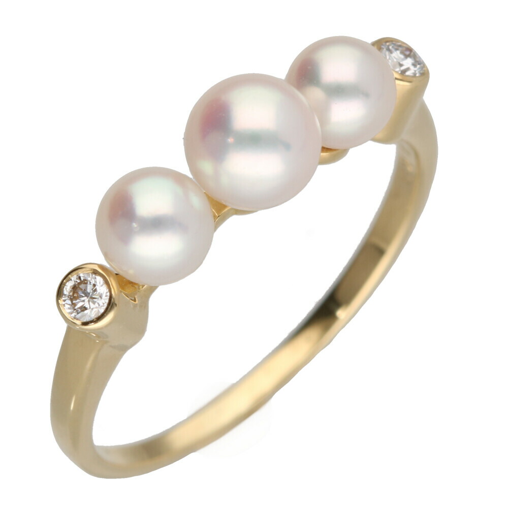 楽天市場】【送料無料】【中古】 MIKIMOTO ミキモト K18 リング・指輪